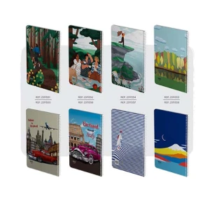 دفتر کلاسیک سیمی ۸۰ برگ وزیری جلد نرم کارتن ۴۸ عددی 900320 (برند الیپون)