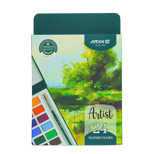 آبرنگ ۲۴ رنگ آرتیست کارتن ۳۶ عددی (برند آریا)