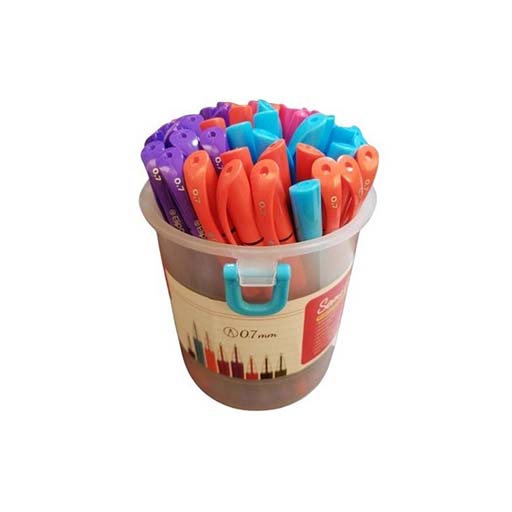 خودکار سمی ژل رنگ جور با نوک نوشتاری 0.۷ لیوان ۵۰ عددی (برند الیپون)