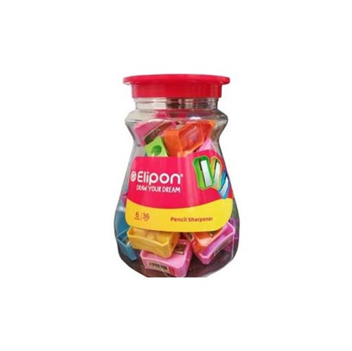 تراش بدنه رنگی بسته 36 عددی (برند الیپون)