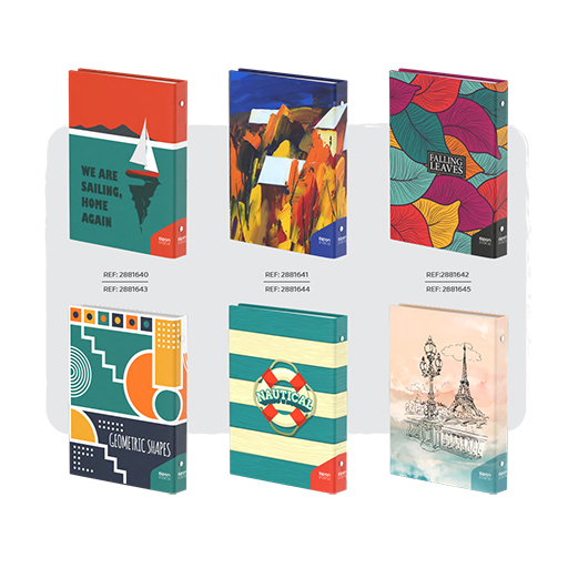 دفتر کلاسوری 100 برگ 285 در 210 میلیمتر جلد سخت کارتن 12 عددی 30026 (برند الیپون)