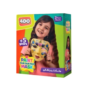 رنگ آمیزی ماسک صورت دخترانه کارتن ۱۲ عددی (برند 4do)
