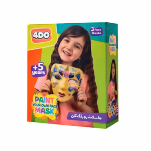 رنگ آمیزی ماسک صورت دخترانه کارتن ۱۲ عددی (برند 4do)