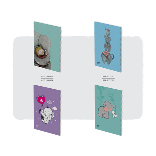 دفتر نقاشی فیلی فانتزی سیمی ۴۰ برگ وزیری جلد نرم کارتن ۵۲ عددی 90007 (برند الیپون)