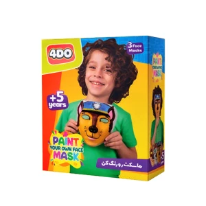 رنگ آمیزی ماسک صورت پسرانه کارتن ۱۲ عددی (برند 4do)