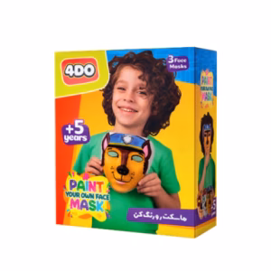 رنگ آمیزی ماسک صورت پسرانه کارتن ۱۲ عددی (برند 4do)