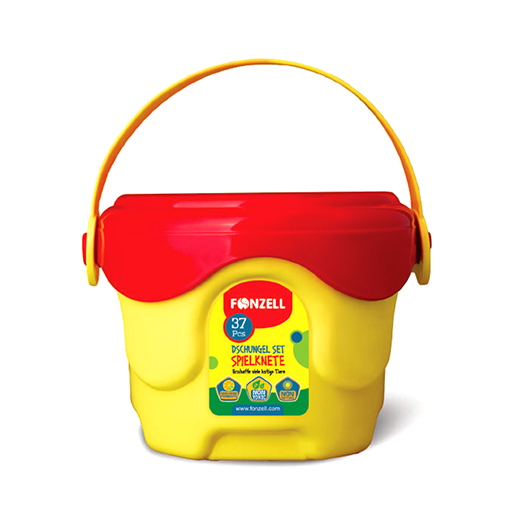 خمیر بازی 10 رنگ مدل جنگل kids کارتون 18 عددی (برند فونزل)