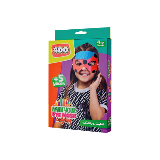 ست رنگ آمیزی نقاب لیدی باگ (ladybug) کارتن ۱۲ عددی (برند 4do)
