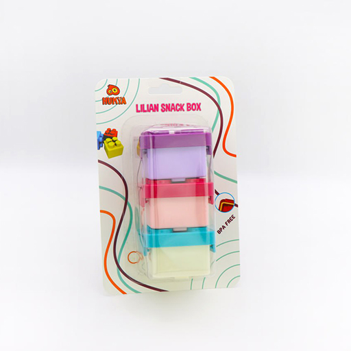 ظرف غذا اسنک باکس لیلیان کارتن ۲۴ عددی (برند هوکیا تویز)