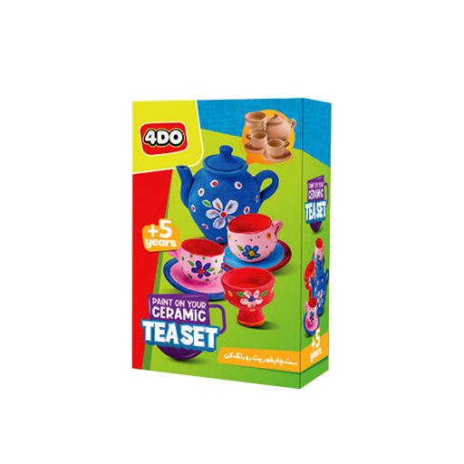 ست رنگ آمیزی چایخوری کارتن ۱۲ عددی (برند ۴do)