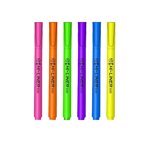 ماژیک علامت گذار HI LINER رگلام ۴۸ عددی (برند ام اند جی)