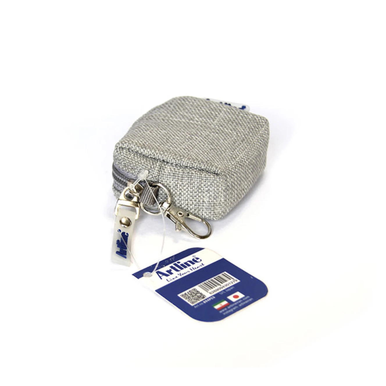 کیف ایرپاد پارچه‌ای کوچک طوسی۱.jpg