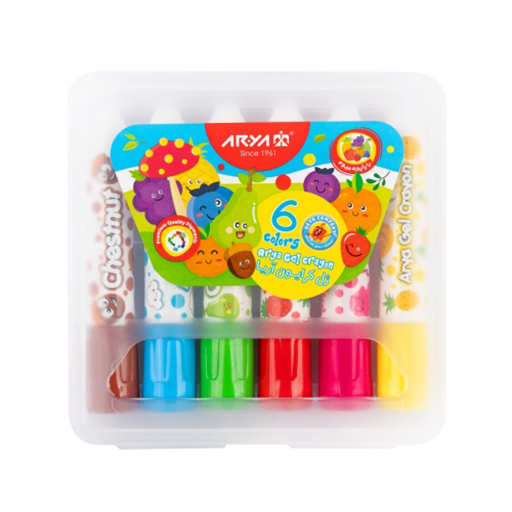 ژل کرایون 6 رنگ (برند آریا)